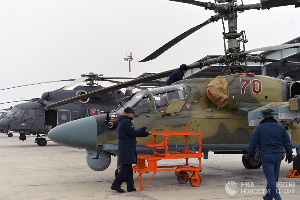 新一批卡-52'短吻鳄'武装直升机交付俄南部军区