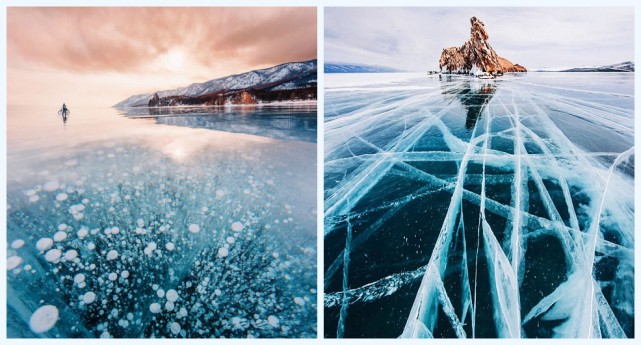 バイカル湖が凍結、幻想的な風景に_中国網_日本語