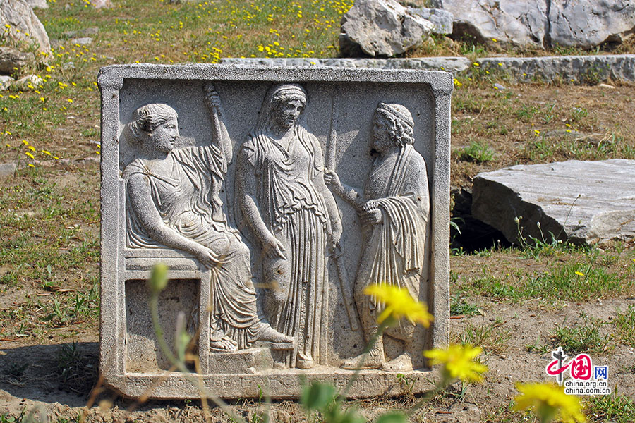 ギリシャの色　アテナイのアクロポリスのパルテノン神殿