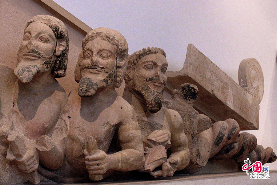 ギリシャの色　アテナイのアクロポリスのパルテノン神殿