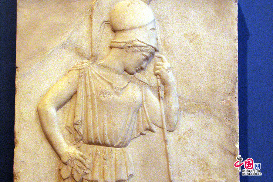 ギリシャの色　アテナイのアクロポリスのパルテノン神殿