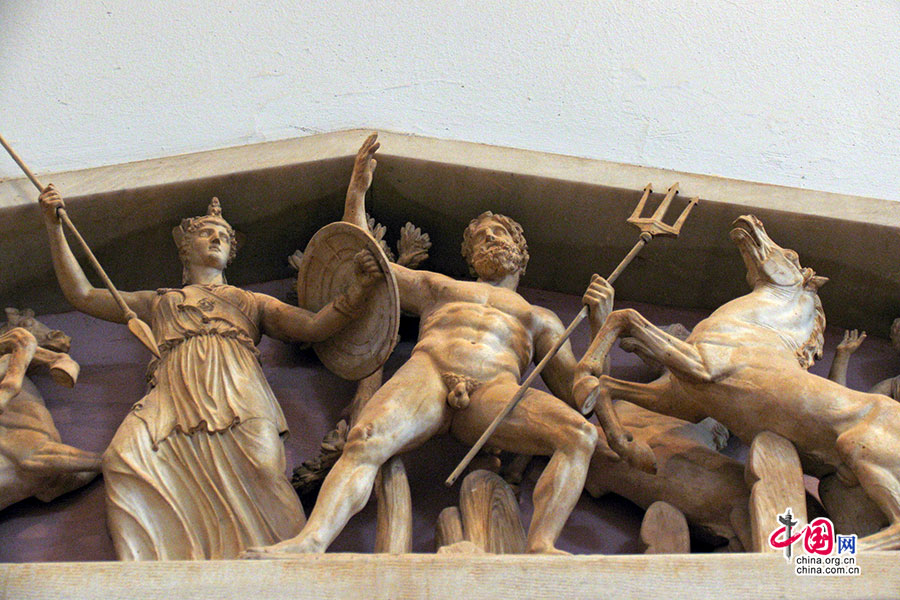 ギリシャの色　アテナイのアクロポリスのパルテノン神殿