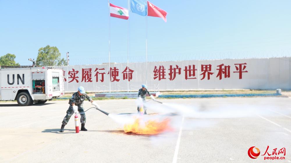 中国レバノン平和維持部隊、テロ対策訓練を実施