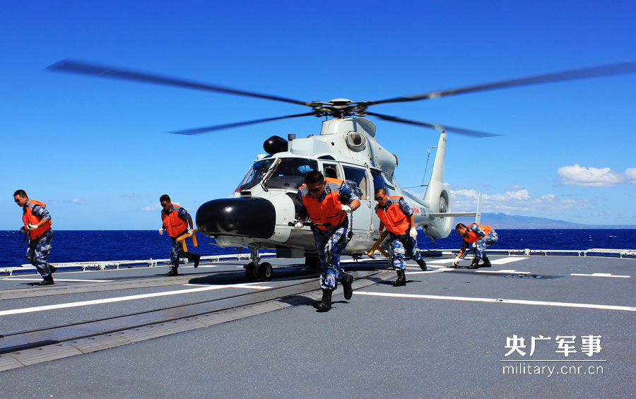 中国初の艦載ヘリ団、北海艦隊航空兵某独立団を取材