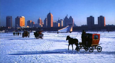 北京奥运会火炬接力路线：黑龙江省哈尔滨市