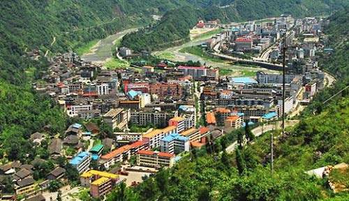 Красивый город Вэньчуань до землетрясения