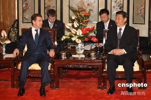 Встреча зампредседателя КНР с президентом РФ