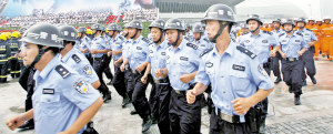 Китай проводит антитеррористические учения в преддверии Олимпийских игр