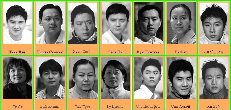 Портреты китайских олимпийских чемпионов - XXVII Олимпиада в Сиднее в 2000 г.