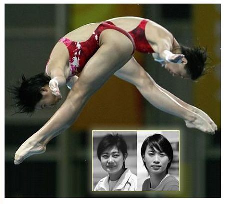Портреты китайских олимпийских чемпионов