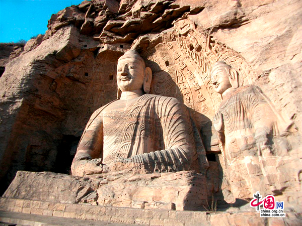 Каменные пещеры Юньган в городе Датун провинции Шаньси7