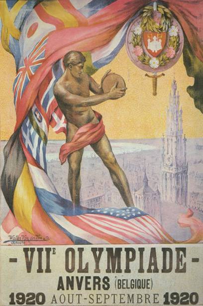 Афиша Олимпиады-1920 в Антверпене