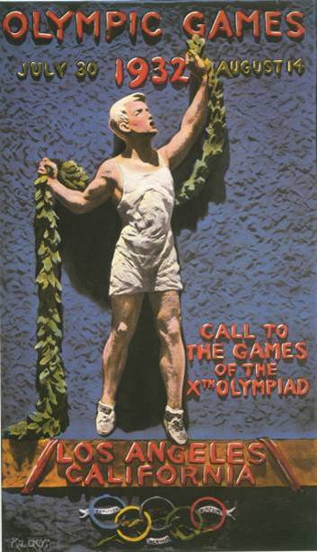 Афиша Олимпиады-1932 в Лос-Анджелесе
