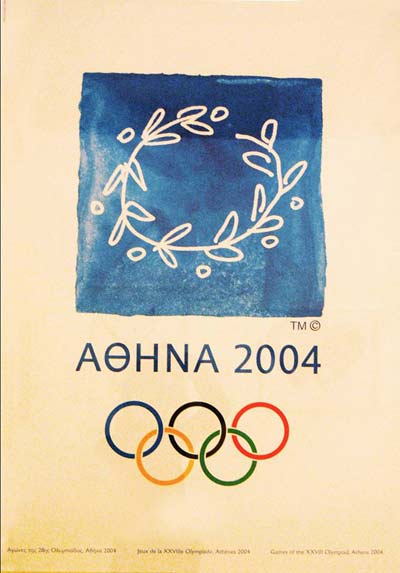 Афиша Олимпиады-2004 в Афинах