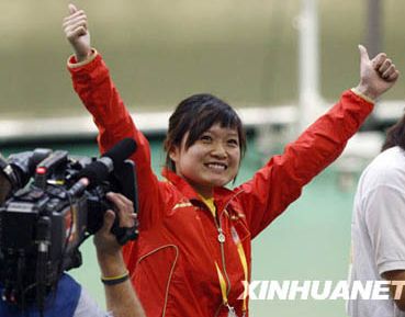 Го Вэньцюнь завоевала золотую медаль по стрельбе из пневматического пистолета на дистанции 10 м.
