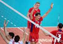 Мужская сборная России по волейболу обыграла команду Сербии в матче группового турнира на Пекинской Олимпиаде