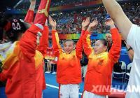Женская сборная Китая по спортивной гимнастике стала чемпионкой Пекинской Олимпиады в командном зачете