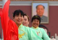 Страстный танец на площади Тяньаньмэнь во имя Олимпиады1