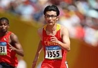 Ху Кай вышел во второй раунд в беге на 100 м среди мужчин