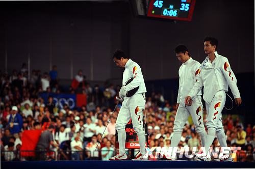 Мужская сборная Китая не смогла выйти в финал командных соревнований на шпагах