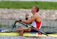 Норвежец Туфте завоевал 'золото' в академической гребле на лодке-одиночке