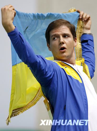 Олександр Петрив из Украины -- чемпион Олимпиады-2008 в стрельбе из скоростного пистолета с 25 м