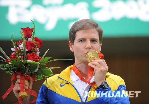 Олександр Петрив из Украины -- чемпион Олимпиады-2008 в стрельбе из скоростного пистолета с 25 м