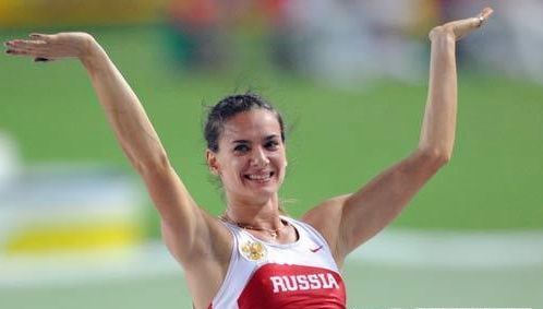 Елена Исинбаева из России – спортсменка по прыжкам с шестом