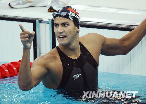 Срочно: пловец из Туниса Усама Меллули -- чемпион Олимпиады-2008 в плавании на 1500 метров вольным стилем