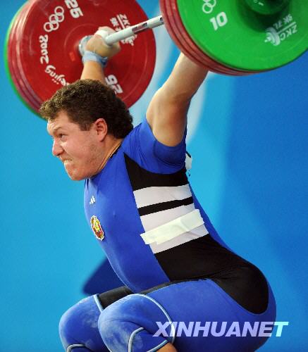 Штангист из Беларуси Андрей Арямнов стал чемпионом Олимпиады-2008 в весовой категории до 105 кг с мировым рекордом