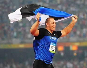 Срочно: Спортсмен из Эстонии Г. Кантер -- чемпион Пекинской Олимпиады по метанию диска среди мужчин