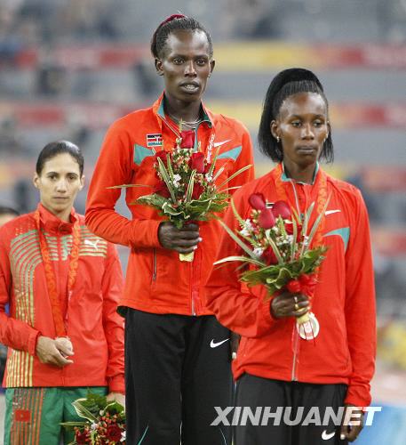 Спортсменка из Кении Памела Джелимо -- чемпионка Пекинской Олимпиады в беге на 800 м
