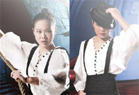 Гимнастка Чэн Фэй одета в джазовом стиле
