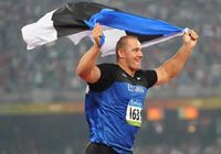 Спортсмен из Эстонии Г. Кантер -- чемпион Пекинской Олимпиады по метанию диска среди мужчин