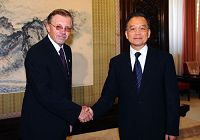 Вэнь Цзябао встретился с премьер-министром Литвы