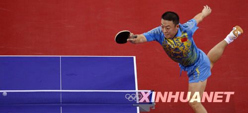 Спортсмен Китая Ма Линь -- чемпион по настольному теннису в мужском одиночном разряде1