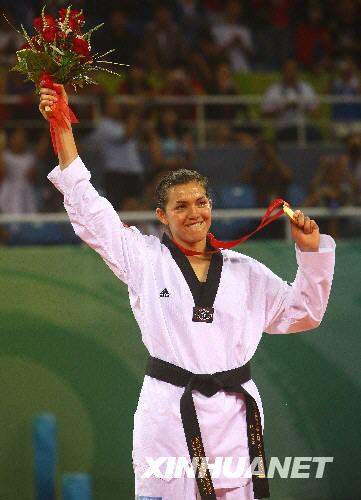 Тхэквондистка из Мексики Мария-дель-Росарио Эспиноса -- чемпионка Пекинской Олимпиады в весовой категории свыше 67 кг