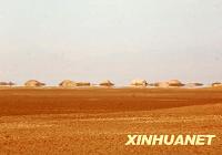 Мираш в пустыне у котловины Чайдаму в провинции Цинхай