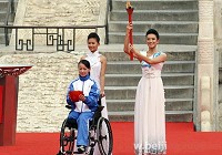 Церемония зажжения огня пекинских Паралимпийских игр