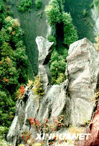 Осенняя природа в окрестностях Гор Чанбайшань 