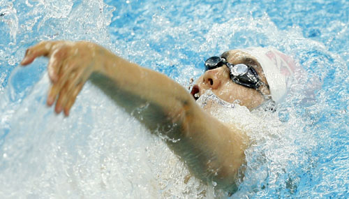  Пловец из Китая Ян Боцзунь -- чемпион Пекинской Паралимпиады по плаванию на спине на 100 м в категории S11