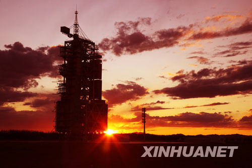 Космический городок Дунфэн (космодром Цзюцюань), с которого будет произведен запуск пилотируемого космического корабля «Шэньчжоу-7»