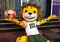Талисманом Чемпионата мира по футболу-2010 в ЮАР стал леопард Закуми (Zakumi)