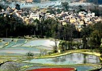 Сказочные террасовые поля в уезде Юаньян провинции Юньнань