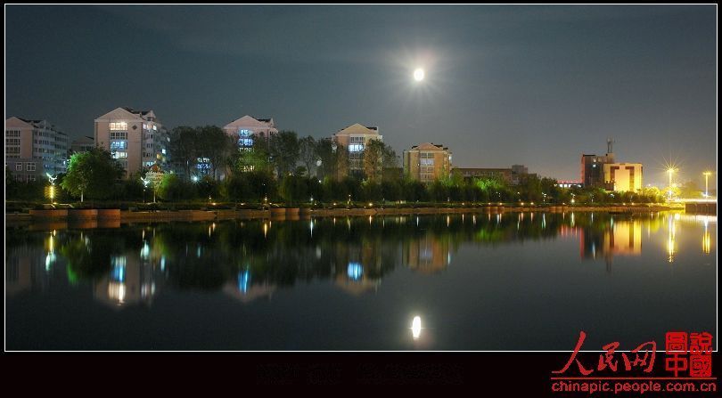 Ночные пейзажи города Хайян 1