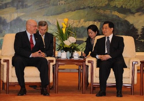 Встреча Ху Цзиньтао с представителями американской стороны на 5-м стратегическом диалоге по экономическим вопросам1