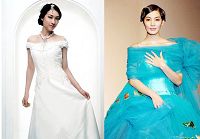 Изящные свадебные платья в традиционном корейском стиле 2009 года