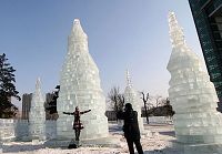 Ледяные скульптуры в провинции Цзилинь