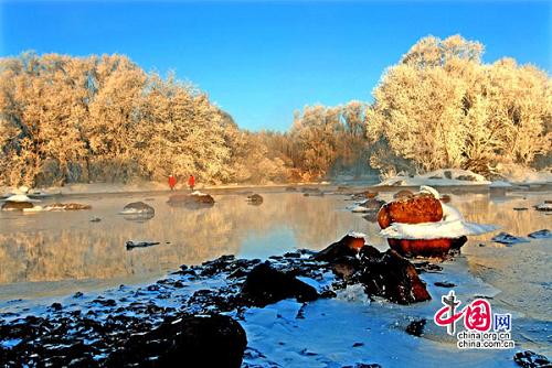 Очаровательные зимние пейзажи в городе Ичунь