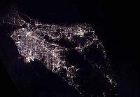 Фотографии ночных городов, сделанные космонавтом с международной космической станции